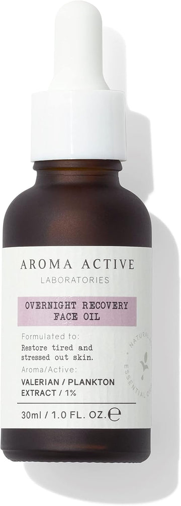 Aroma Active Laboratories Sleep Overnight Recovery Face Oil 30Ml - Skin Recover From The Blue Glow, De-Stress, Sleep Enhancing, Lavandin