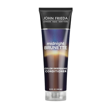 John Frieda Midnight Brunette Visibly Deeper Color Deepening Conditioner, 8.3 Ounce, With Evening Primrose Oil, Infused With Cocoa