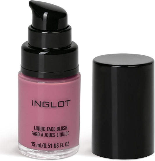 Inglot Liquid Face Blush – Long-Lasting And Buildable Blush For A Radiant Glow | Lightweight Formula For A Natural Flush | Creamy, Blendable Blush For Smooth And Dewy Finish | 15 Ml | 96