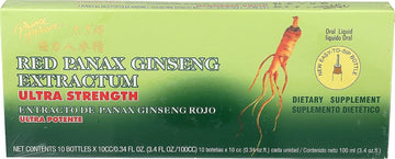 Prince Of Peace Red Panax Ginseng Extractum Ultra Strength -- 3.4 Oz - 10 Bottles