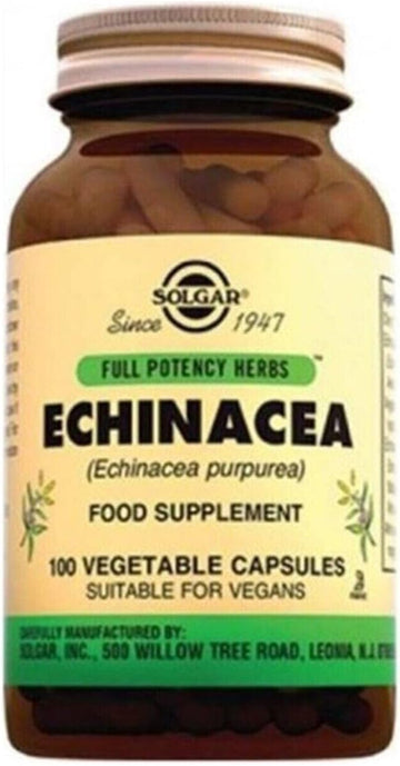 SOLGAR Echinacea - Full Potency Herb (100 Vegetarian Capsules) : Health & Household