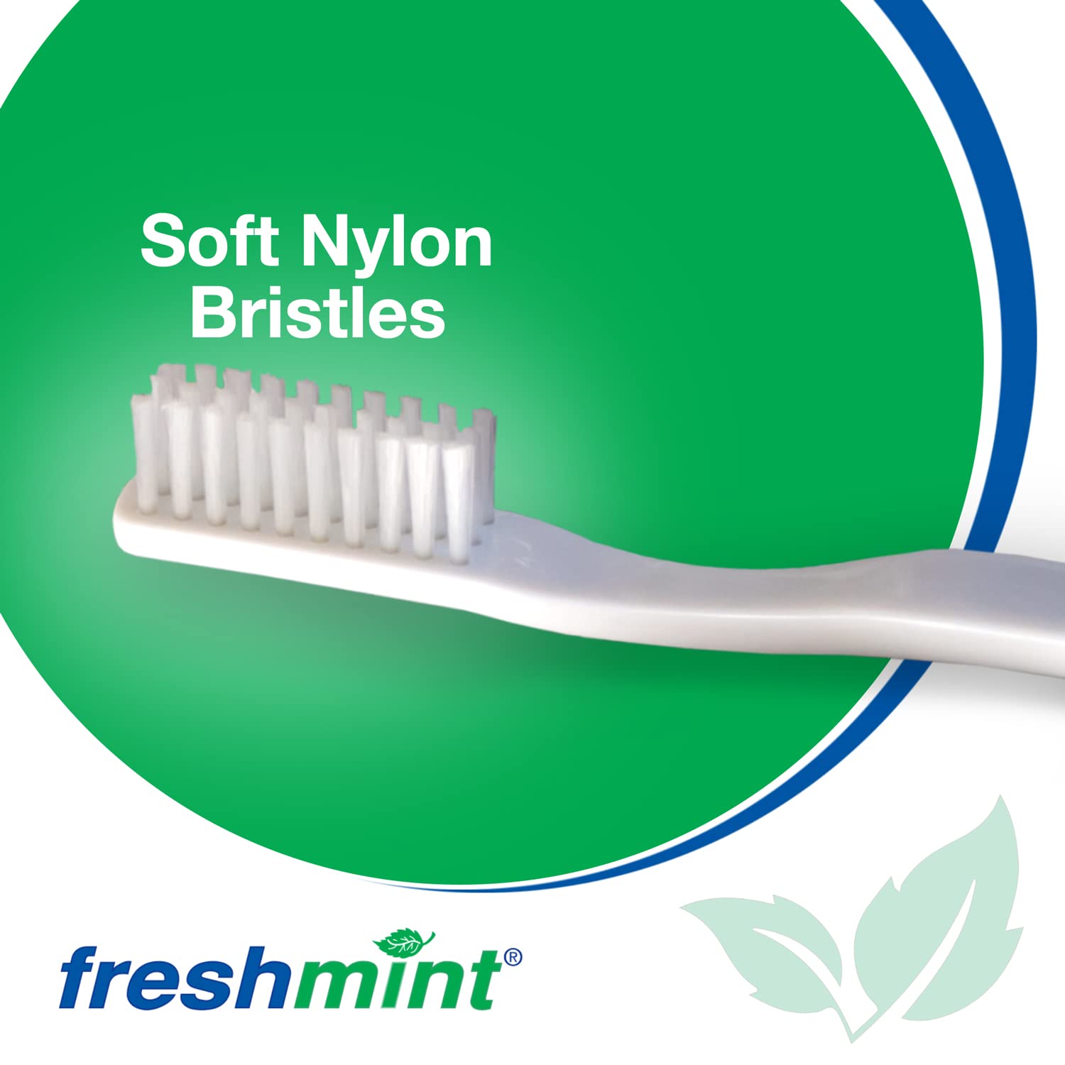 FRESHMINT (144 Pack) Individually Wrapped 30 Tuft Soft Nylon Bristle Adult Toothbrush : Health & Household