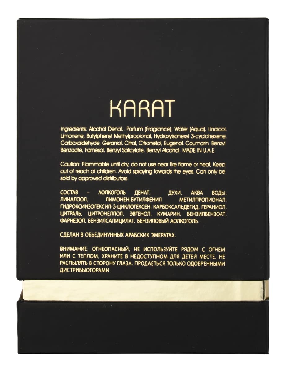 Maison Alhambra Karat By Maison Alhambra Eau De Parfum Spray 3.4 Oz : Beauty & Personal Care