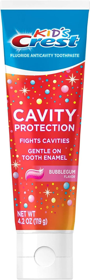 Kid'S Crest Cavity Protection Bubblegum Flavor Toothpaste Gel Formula, 4.2 Oz