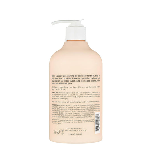 Hairitage Deep Moisture & Restore Deep Conditioner With Safflower Oil For Dry, Thick Hair - Hydrating - For Coily + Curly + Wavy Hair Types - Vegan For Women + Men, 13 Fl. Oz