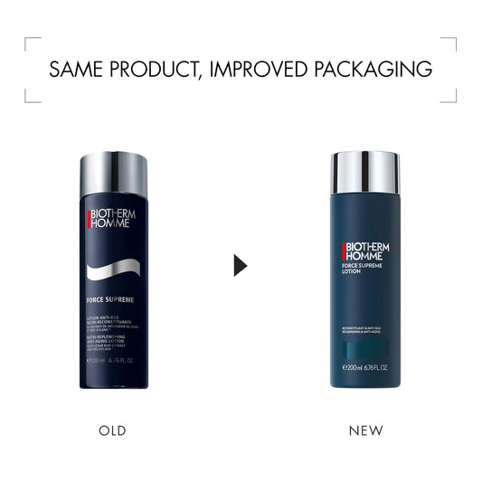 Biotherm Force Supreme Lotion, Replenishing & Anti-Aging Face Lotion For Men With Pro-Xylane And Cedar Bud Extract, Firms And Tones The Skin, Helps Reduces Signs Of Aging, 6.8 Fl. Oz