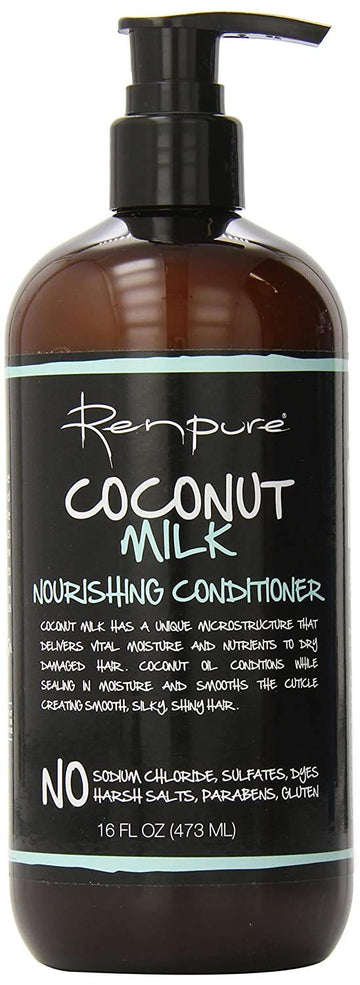 RENPURE Milk Nourishing Conditioner, Coconut, 16 Fl Oz (Pack of 1)