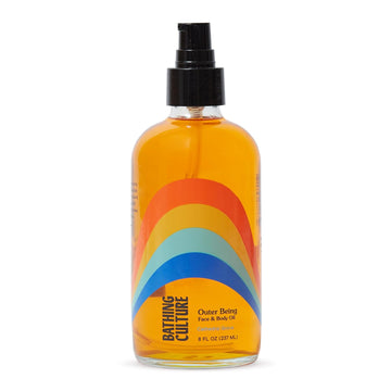 Bathing Culture, Organic Outer Being Body Oil, Organic Body Oil For Women And Men, After Shower Moisturizer, Natural, Biodegradable, Vegan Personal Care, Cathedral Grove Scent, 8 Fl Oz, 236 Ml