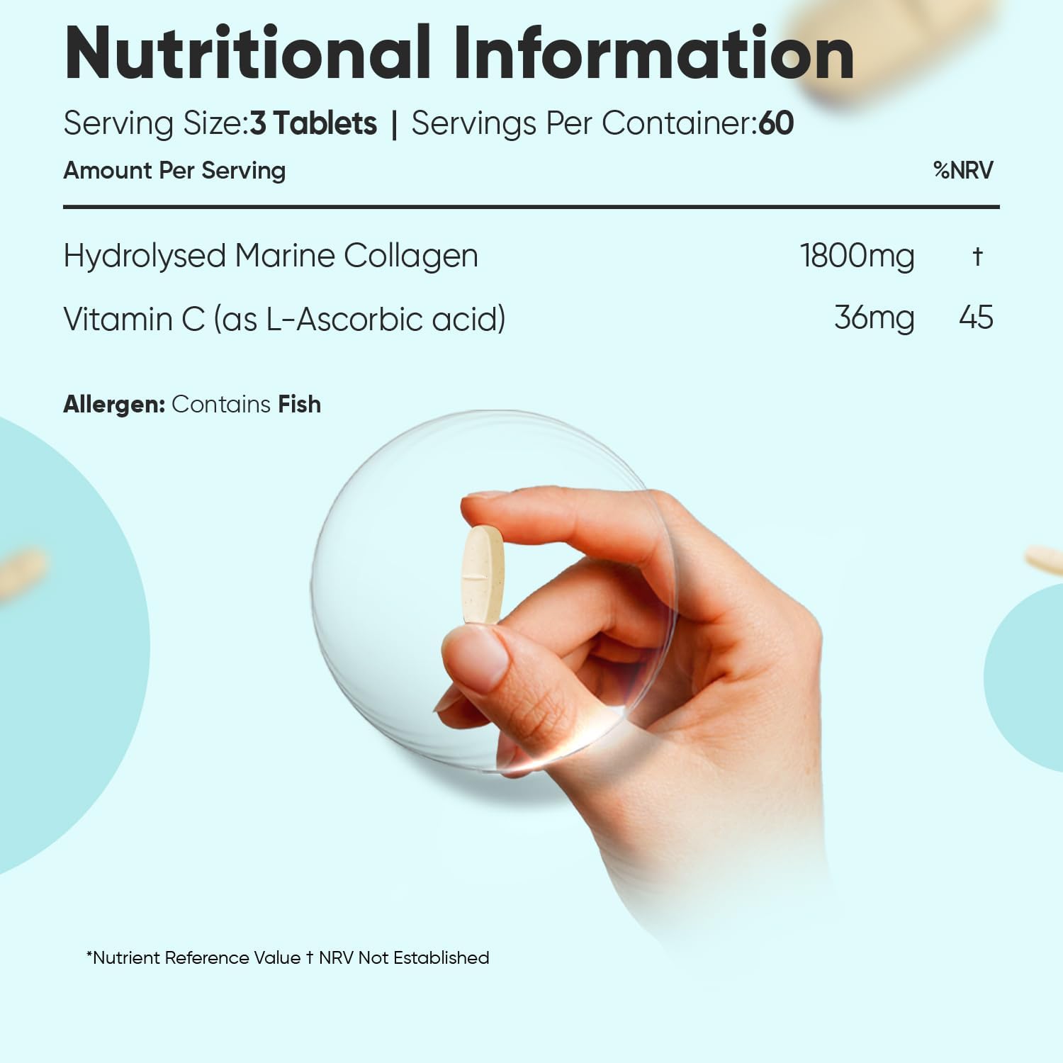 Hydrolysed Marine Collagen Tablets 1800mg - Collagen Supplements for Women & Men - 180 Tablets - with Type 1 & 3 Peptides & Vitamin C - Made in The UK : Amazon.co.uk: Health & Personal Care