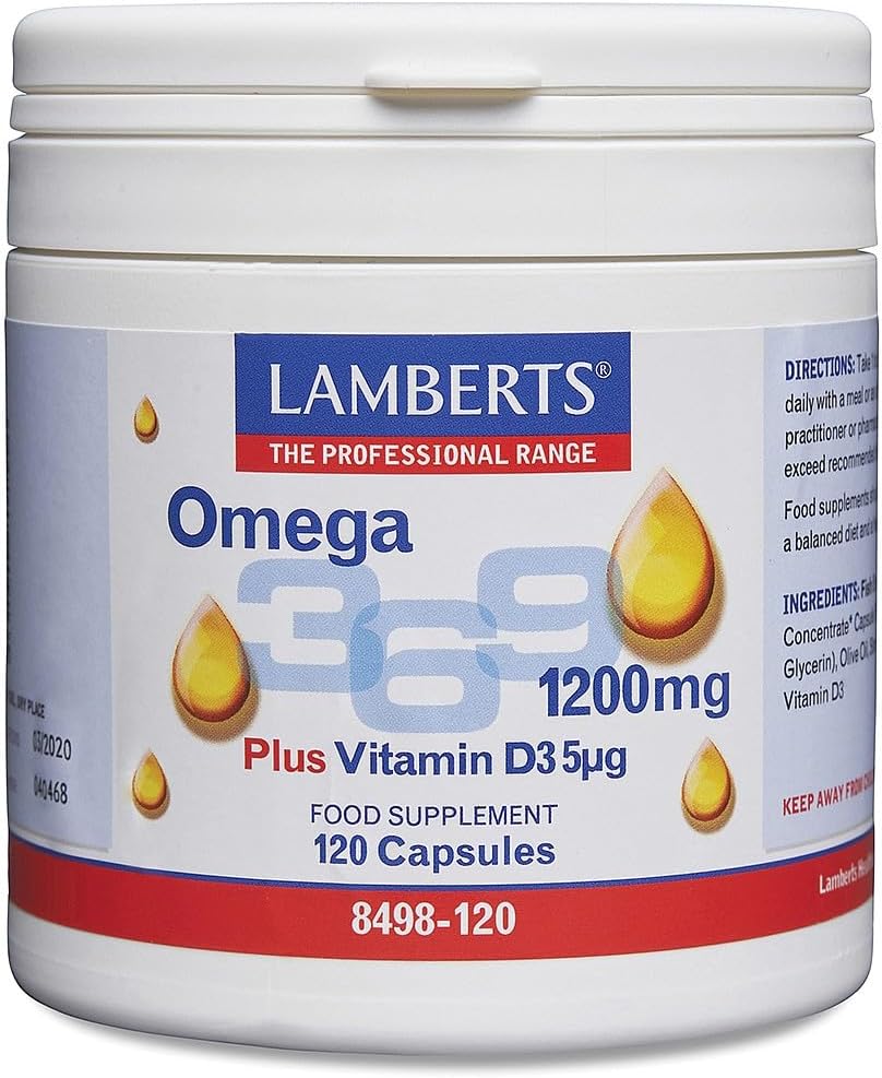 Lamberts Omega 3,6,9 Complex With Vitamin D3 120 Capsules