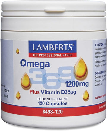 Lamberts Omega 3,6,9 Complex With Vitamin D3 120 Capsules