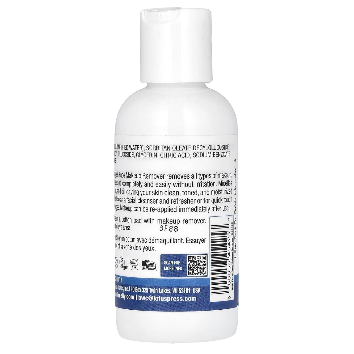 Beauty Without Cruelty - Extra Gentle Eye Make-Up Remover 4 Oz