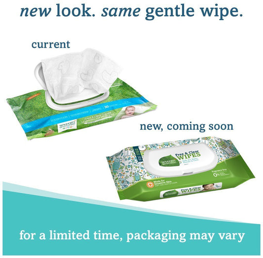 Seventh Generation Free & Clear Travel Baby Wipes 30Ct, 30 Ct