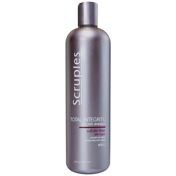 Scruples Total Integrity Shampoo - Professional Argan Oil Shampoo - Nourishes Chemically Treated Hair and Prolongs the Life of Hair Color - Ultra-Rich & Sulfate-Free Color Safe Shampoo (12 oz)