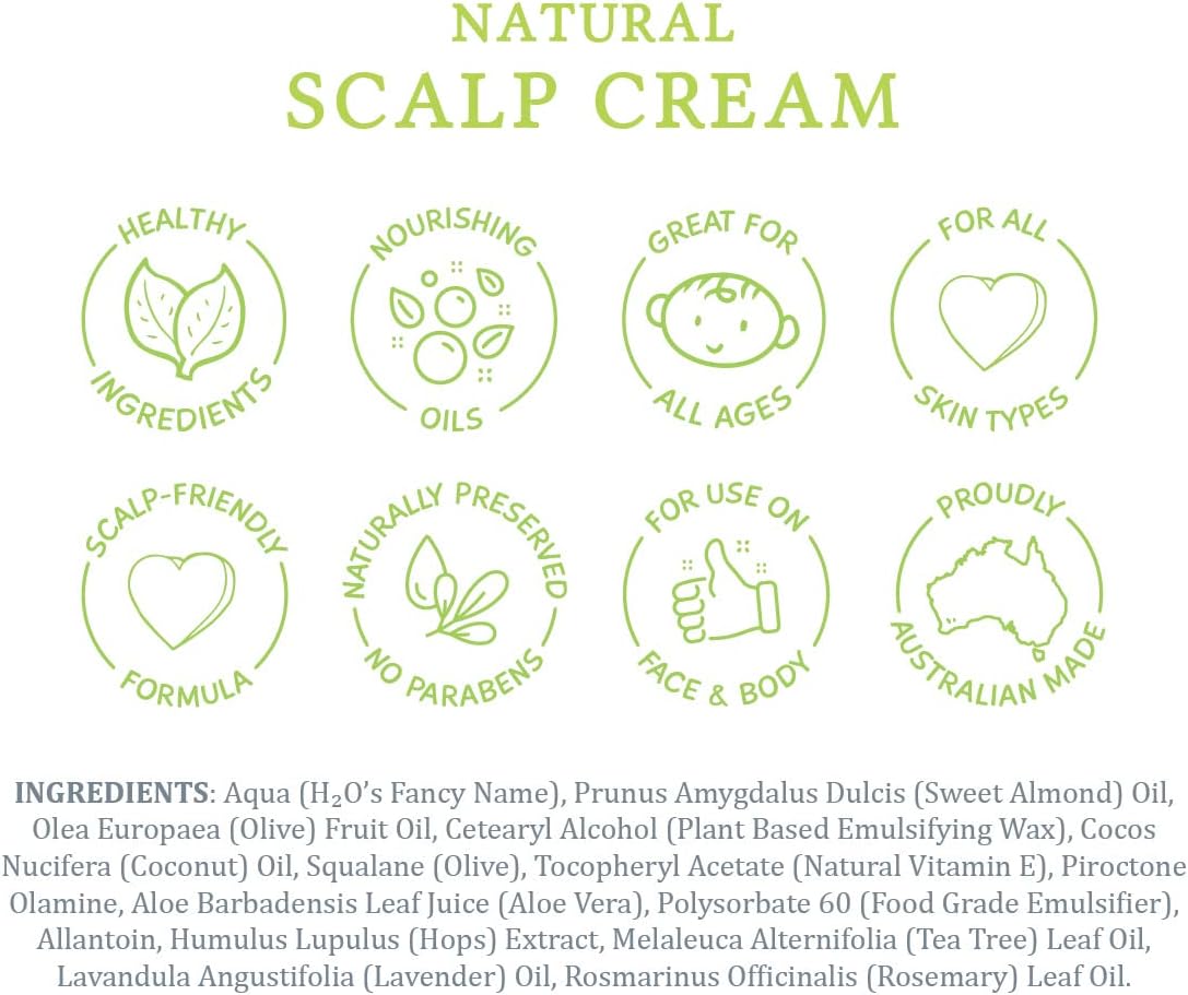 MooGoo Scalp Cream - Seborrheic Dermatitis & Cradle Cap Natural Formula, Relief for Red, Itchy, Crusty & Dry Skin Around the Scalp, Ears, Hairline, Eyes & Nose, for Babies & Adults, 120g / 4.2oz. : Amazon.co.uk: Beauty