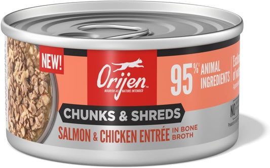 Orijen™ Chunks & Shreds Wet Cat Food Salmon & Chicken Entrée (Case Of 12)