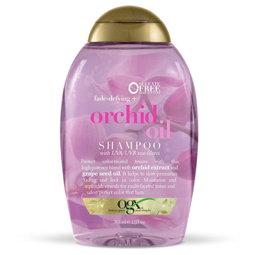 Ogx Fade-Defying Orchid Oil Shampoo With Uva/Uvb Sun Filters, 13 Ounces