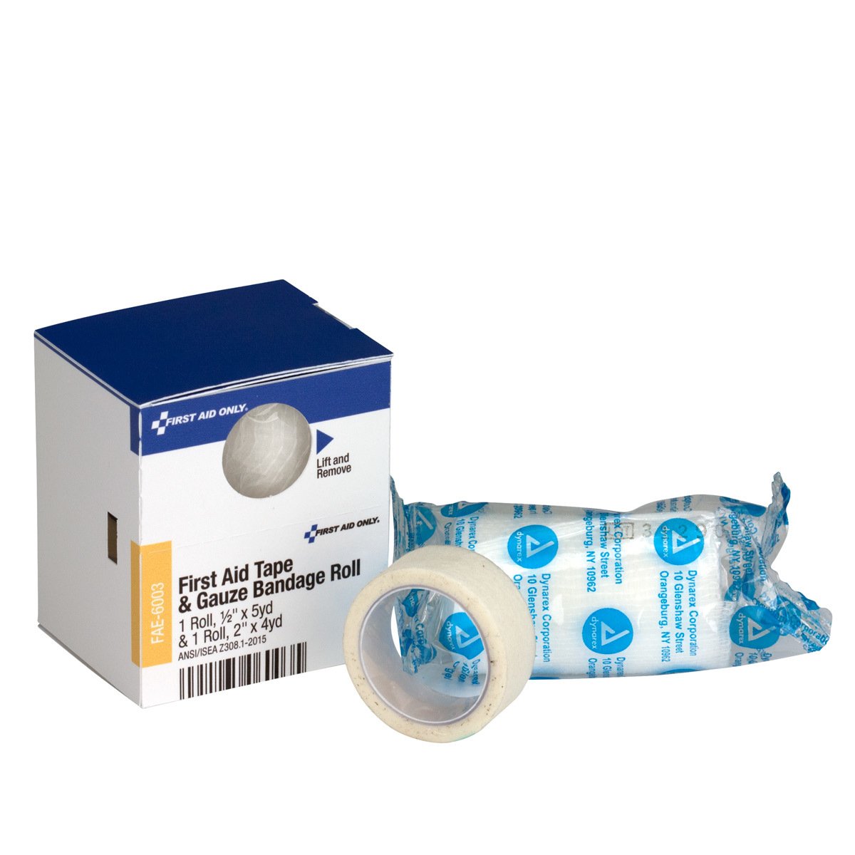 First Aid Only Fae-6003: Sc Refill 1/2" X5 Yd. First Aid Tape And 2" Conforming Gauze