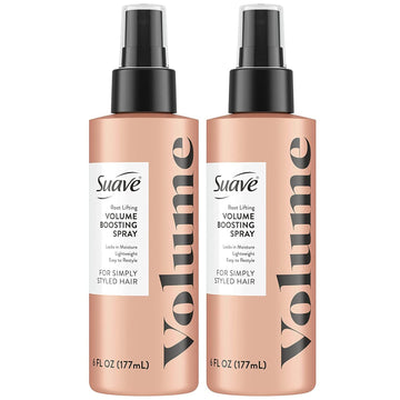 Suave Simply Styled Volume Spray – Root Lifting Hair Spray For Fine Hair, Moisturizing & Volumizing Hair Products, 6 Oz (Pack Of 2)