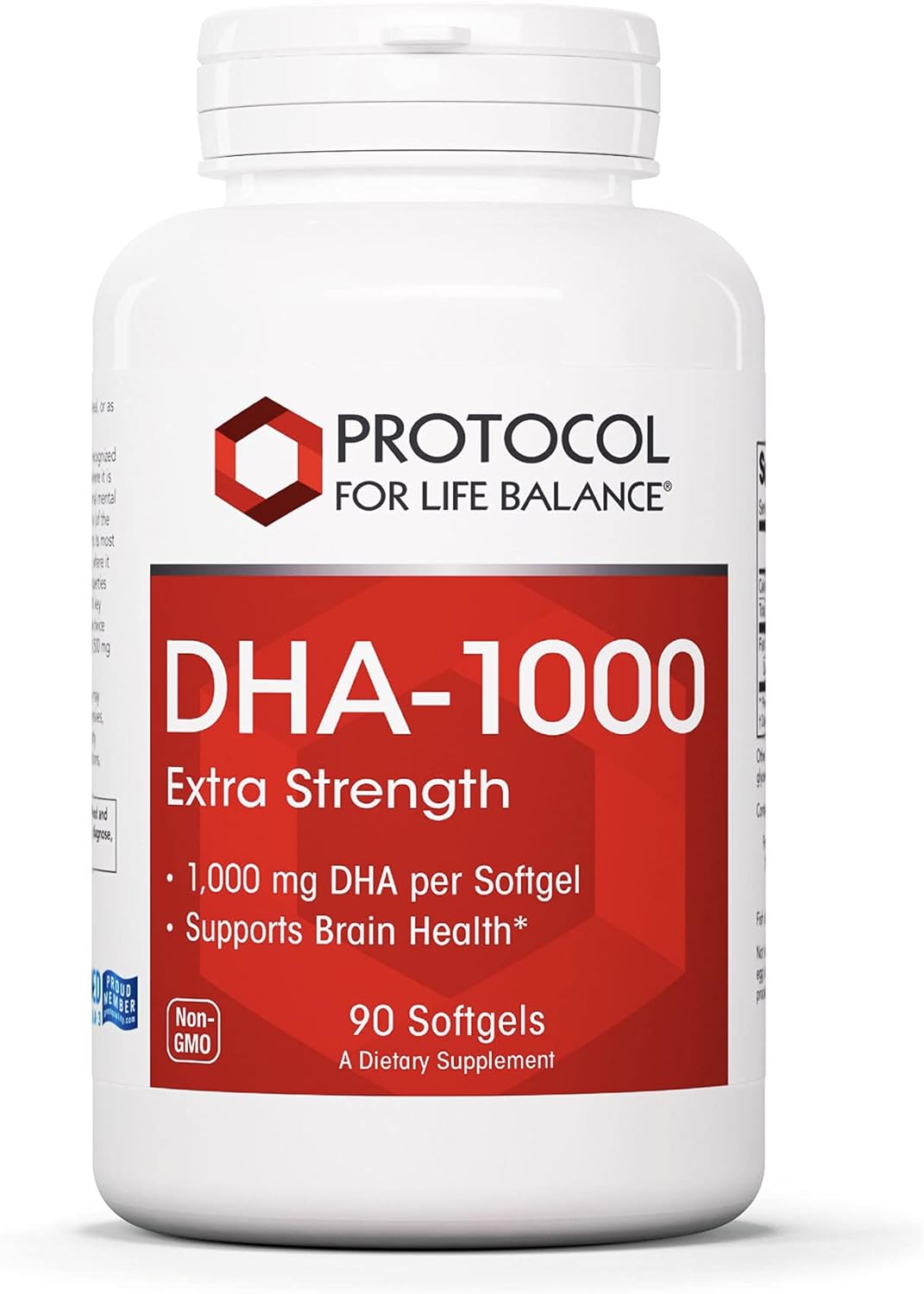 PROTOCOL FOR LIFE BALANCE - DHA 1000 mg Extra Strength - Supports Brai