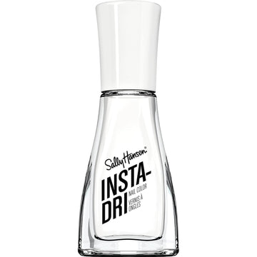 Sally Hansen Insta-Dri®, White On Time, Quick Dry, Long Lasting, Streak-Free Shine, White Nail Polish