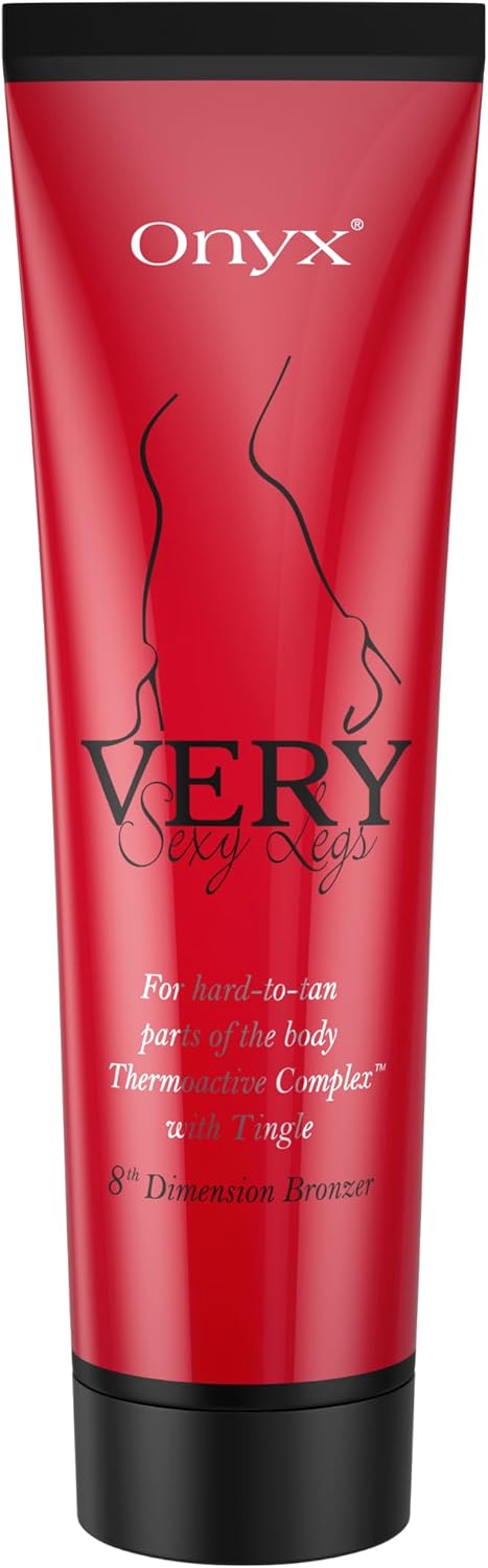 Onyx Very Sexy Legs Tingle Bronzing Cream | Sunbed & Outdoor Tan Accelerator For Legs | Hot Tingle Effect For Hard-To-Tan Areas | Smooth, Streak-Free Application | Ultra-Dark Tan Results For Women