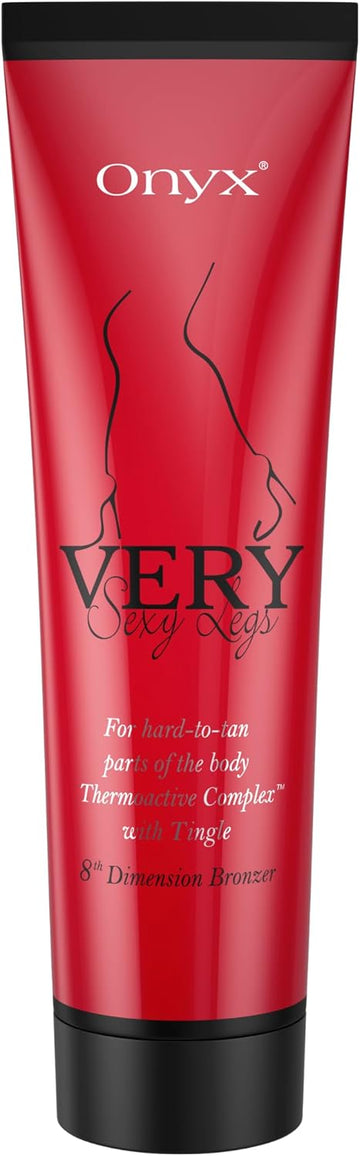 Onyx Very Sexy Legs Tingle Bronzing Cream | Sunbed & Outdoor Tan Accelerator For Legs | Hot Tingle Effect For Hard-To-Tan Areas | Smooth, Streak-Free Application | Ultra-Dark Tan Results For Women