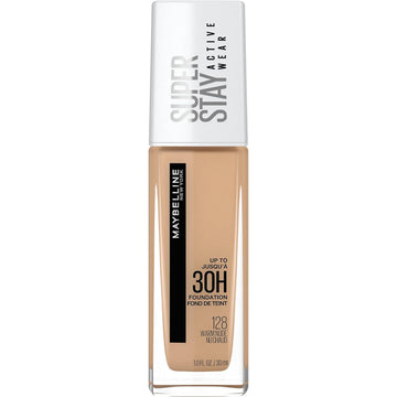 Maybelline Super Stay Full Coverage Liquid Foundation Active Wear Makeup, Up To 30Hr Wear, Transfer, Sweat & Water Resistant, Matte Finish, Light Tan, 1 Count