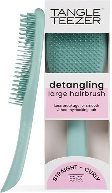 Tangle Teezer | The Large The Ultimate Detangler Hairbrush | Perfect For Long, Thick, Curly & Textured Hair | Two-Tiered Teeth For Gentle Detangling | Reduces Breakage | Ergonomic Handle | Cappucino