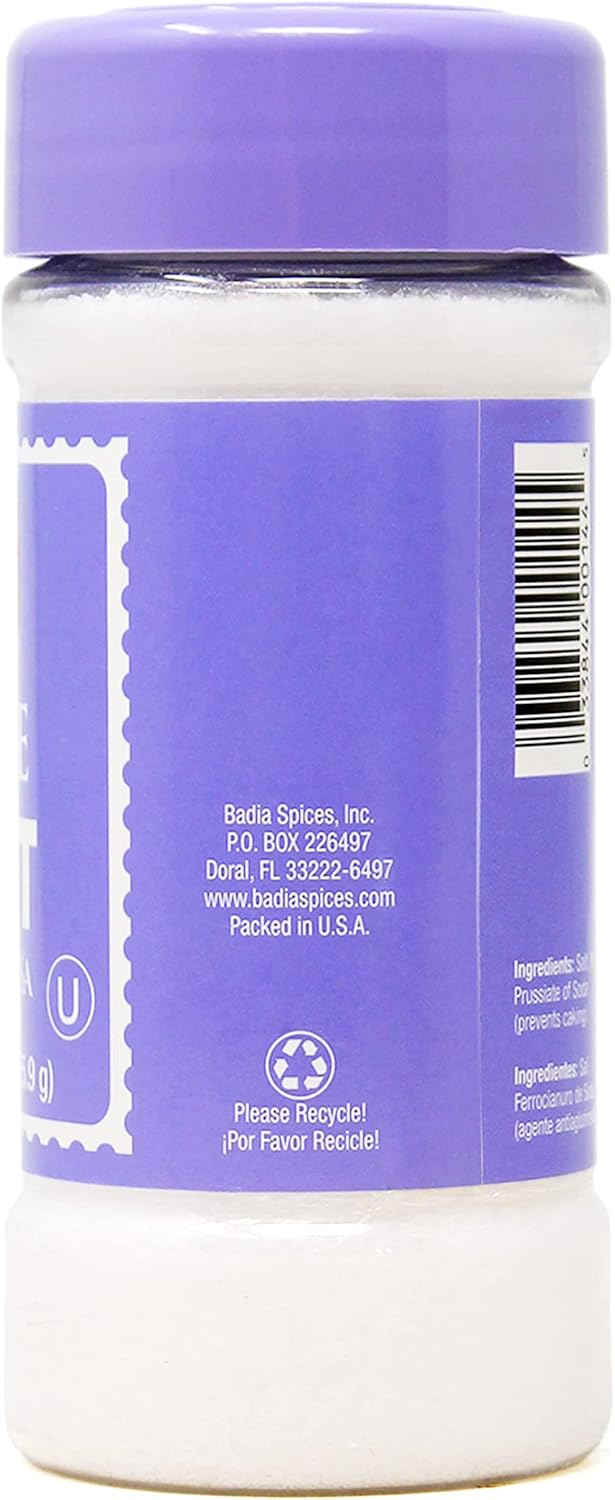Badia Table Salt 142Ml - Pack Of 8