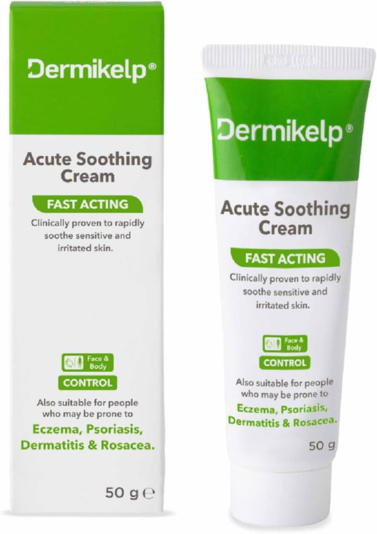 Dermikelp® Acute Soothing Cream – Fast-Acting Care For Sensitive, Itchy Skin – Improves The Appearance Of Redness – Dermatologist-Tested With Natural Active Ingredient