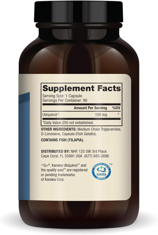 Dr. Mercola Ubiquinol 100 mg Per Serving, 90 Servings (90 Capsules), Dietary Supplement, Supports Overall Health and Wellness, Non GMO