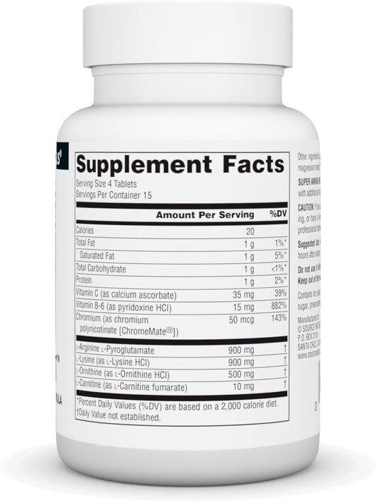 Source Naturals Super Amino Night - Advanced Amino Acid Formula* - 60 Capsules