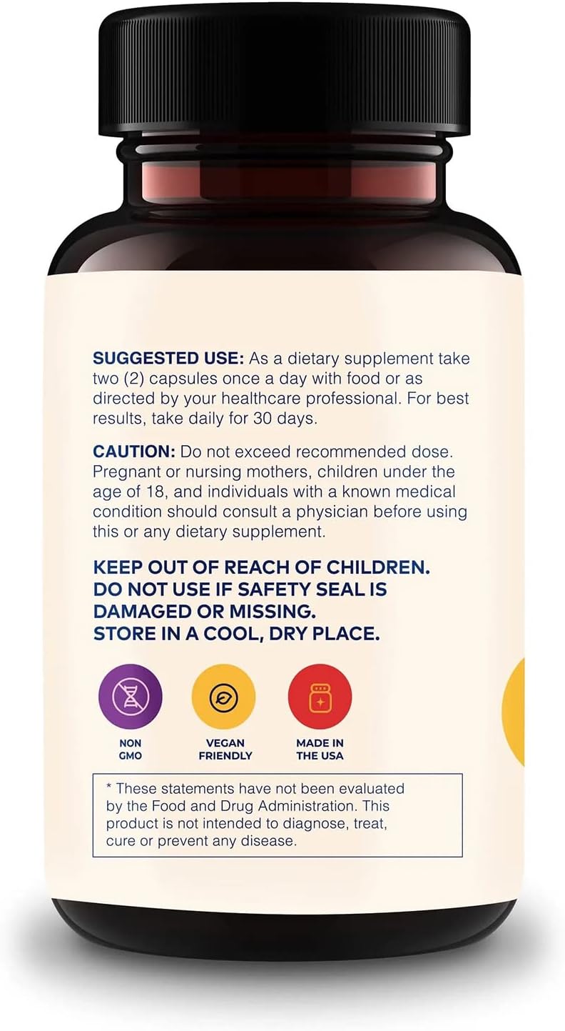 Checkable® Ashwagandha Supplements - Naturally Supports Improvement for Mood, Immune Health, Memory, and Focus - 1310 mg of Organic Ashwagandha and Black Pepper - 60 Capsules : Health & Household