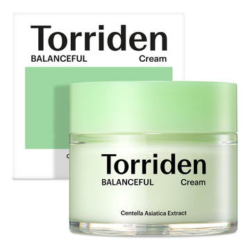 Torriden Balanceful Cica Cream, Soothing And Nourishing Moisturizer That Hydrates, Moisturizes, And Soothes With 5 Different Centella Asiatica Extract For Oily, Combo, And Sensitive Skin