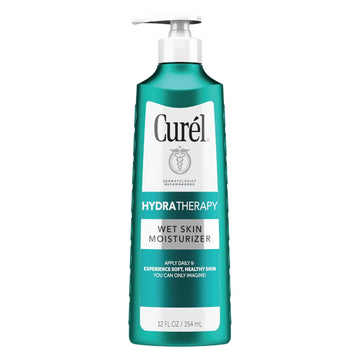 Curel Hydra Therapy In Shower Lotion, Wet Skin Moisturizer For Dry Or Extra-Dry Skin, With Advanced Ceramide Complex, For Optimal Moisture Retention, 12 Ounce