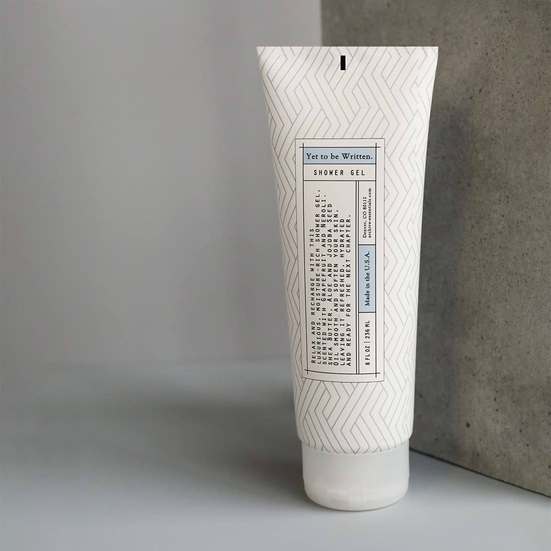 Archive Yet To Be Written Shower Gel All Natural Moisturizing Body Wash For Men & Women Lightly Scented 8 Fl Oz : Beauty & Personal Care