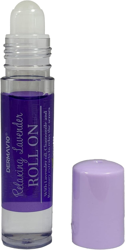 Healthpoint Derma V10 Lavender Roll On, Lavender Oil, Chamomile And Rosemary Extract To Promote Peaceful And Restful Night Sleep, Aids In Calming And Relaxing The Mind And Body, Vegan Friendly