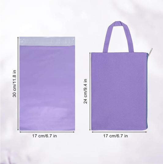 Sanitary Napkin Disposal Bags Purple,100 PCS Personal Disposal Bags,Self-Adhesive Strip,Sealed Odor,Green Cloth Bag for Easy Hanging,Tampon Disposal Bags Hide Tampons,Tampons,Pads