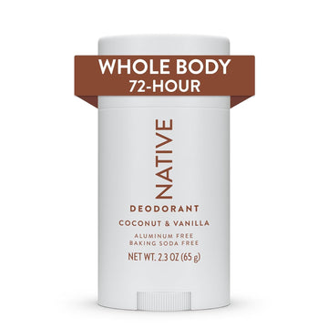 Native Whole Body Deodorant Stick Contains Naturally Derived Ingredients, Deodorant For Men And Women | 72 Hour Odor Protection, Aluminum Free With Coconut Oil And Shea Butter | Coconut & Vanilla