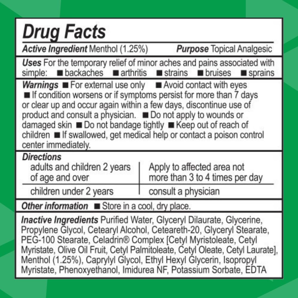 Youngevity Ultimate Cm Cream™ - Muscle And Joint Deep Soothing Analgesic Cream - Paraben Free - Back, Neck, Hand, And Feet Pain Support - Menthol 1.4% - (2 Oz Jar)