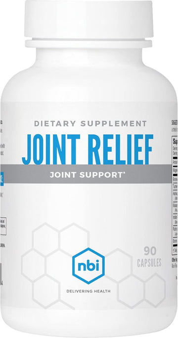 Nbi Joint Relief Supplement For Joint Support | Premium Turmeric Curcumin, Magnesium Glycinate, & Whole Plant Extract | 90 Ct Veggie Capsules