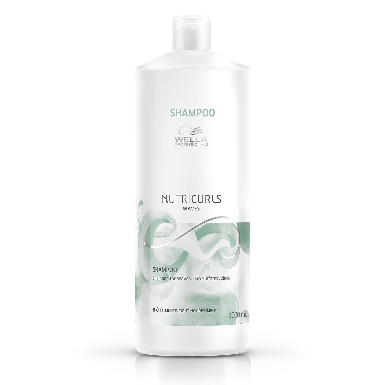 Wella Professionals Nutricurls Shampoo For Waves Formulated With Nourish-In Complex Nourish And Define Without Sulfates