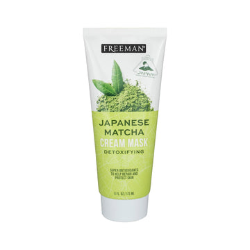 Freeman Exotic Blends Japanese Matcha Cream Face Mask, Skin Repairing & Detoxifying Facial Mask, Rids Impurities, Clean Skincare, For Oily & Normal Skin Types, 6 Fl. Oz./175 Ml. Tube