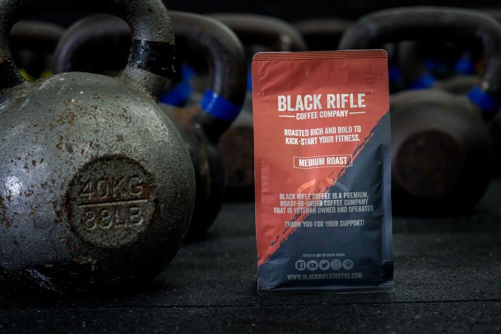 Black Rifle Coffee Company Fit Fuel (Medium Roast) Whole Bean Coffee, 12 Ounce Bag Of Coffee Beans, Medium Roast Coffee Beans, Delicious Combination Of Bold And Smooth Flavors And A Malt Finish