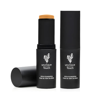 Touch Stick Foundation | Velour | Medium To Full Coverage Makeup & Concealer | Velvet Finish | Infused With Squalane & Safflower Oil | Compact, Travel-Ready Foundation