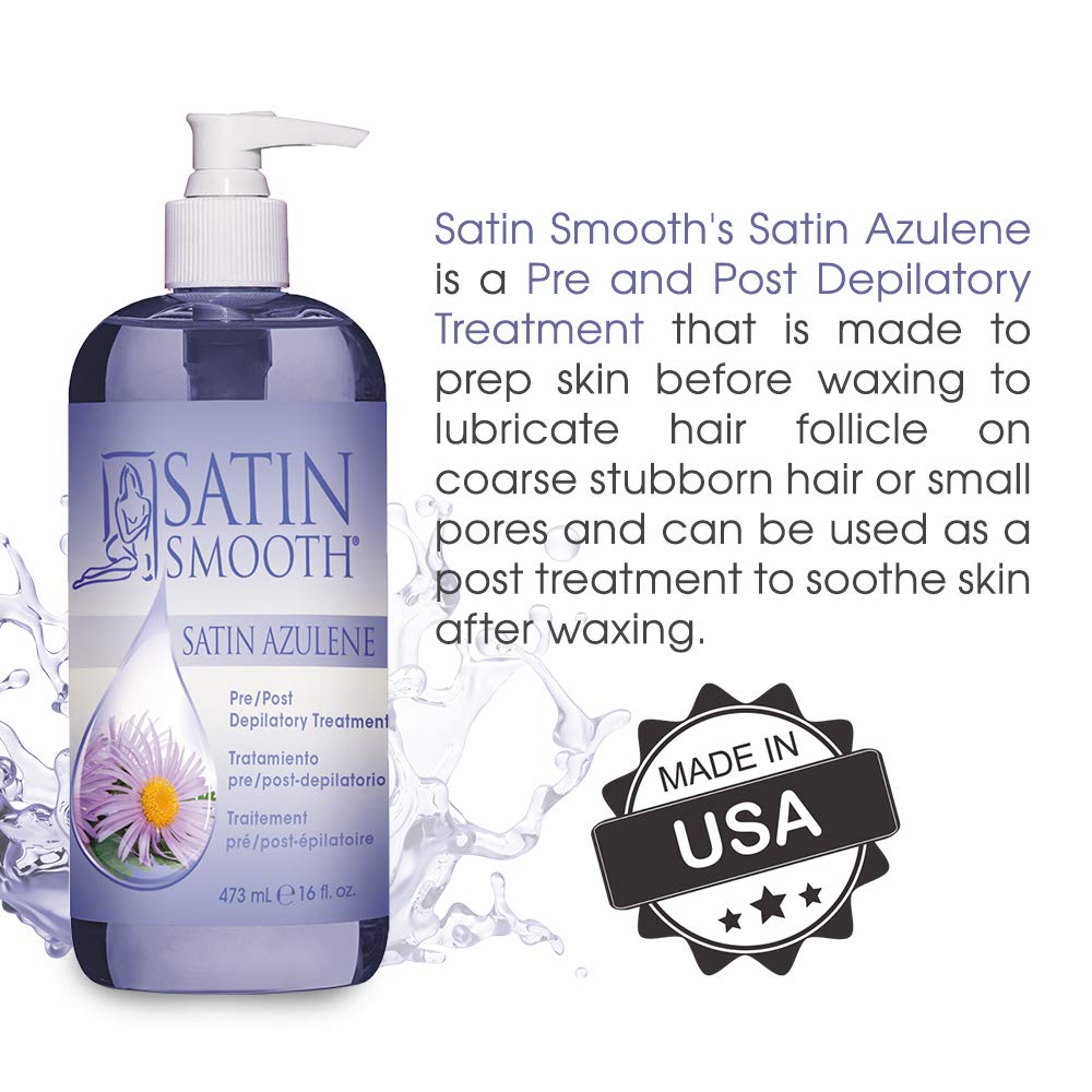 Satin Smooth Azulene Pre/Post Depilatory Treatment, 16 Oz : Beauty & Personal Care