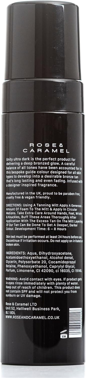 Rose & Caramel Unity Unisex Self Tanning Mousse Ultra Dark (Ultra Dark)