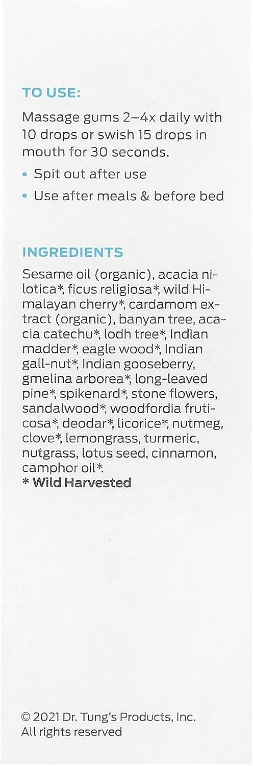 Drtung'S Rejuv For Gums - Tooth And Gum Tonic Mouthwash, Herbal Gum Treatment, Gum Health, Gum Repair For Receding Gums, Gum Oil, Herbal Mouthwash, 24 Herbs & Botanicals - 1.7 Fl Oz