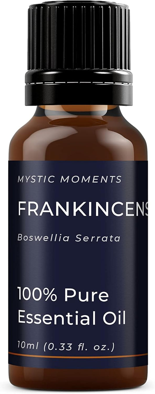 Mystic Moments | Frankincense Essential Oil 10ml - Pure & Natural oil for Diffusers, Aromatherapy & Massage Blends Vegan GMO Free